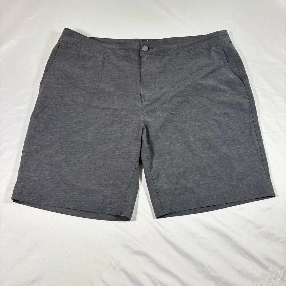 Faherty All Day‎ Shorts Mens Size 38 Gray Stretch Lightweight Wicking Comfort
